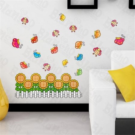 FURNORAMA Sunflowers & Bees - Large Wall Decals Stickers Appliques Home Decor FU384770